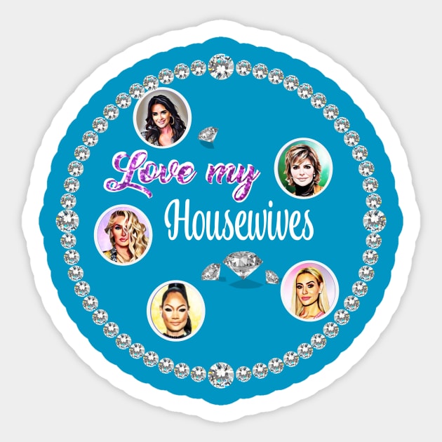 Real Housewives Beverly Hills Kyle Lisa Erika Sticker by Lorri's Custom Art